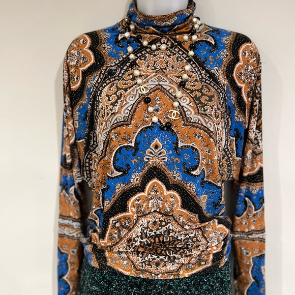 Free People Eclipse combo chase me stylish colorful top/blouse - Picture 10 of 16